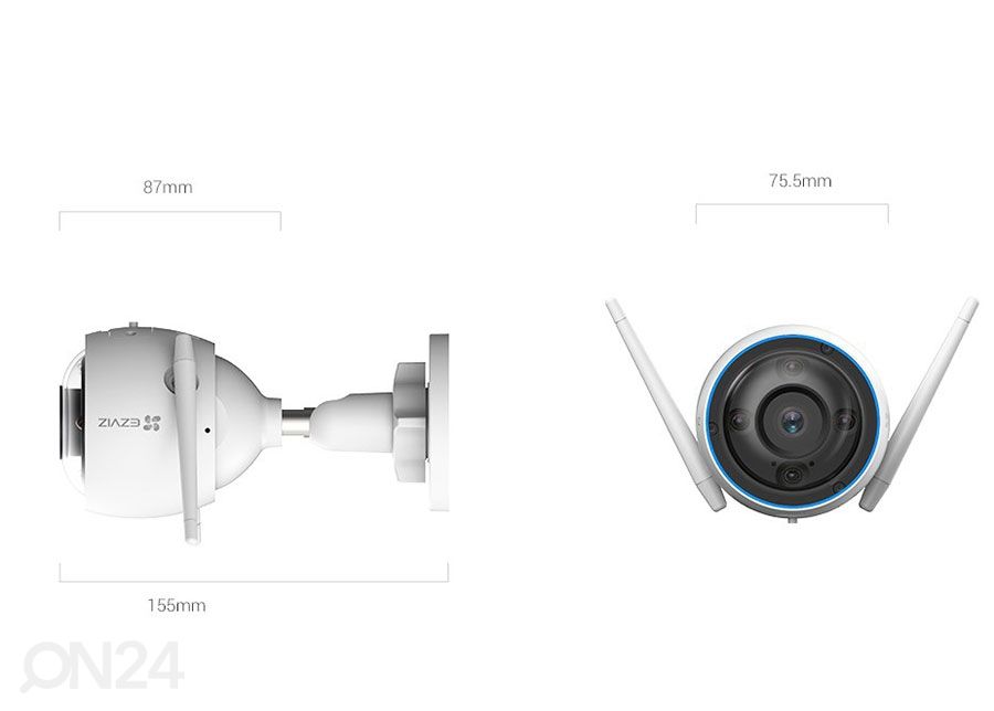 Камера видеонаблюдения Ezviz H3 увеличить размеры