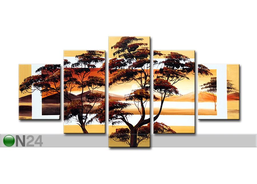 Картина из 5-частей Японское дерево 2 увеличить