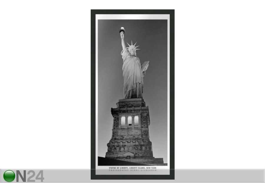 Картина B&W New York Statue of Liberty 23x50 см увеличить