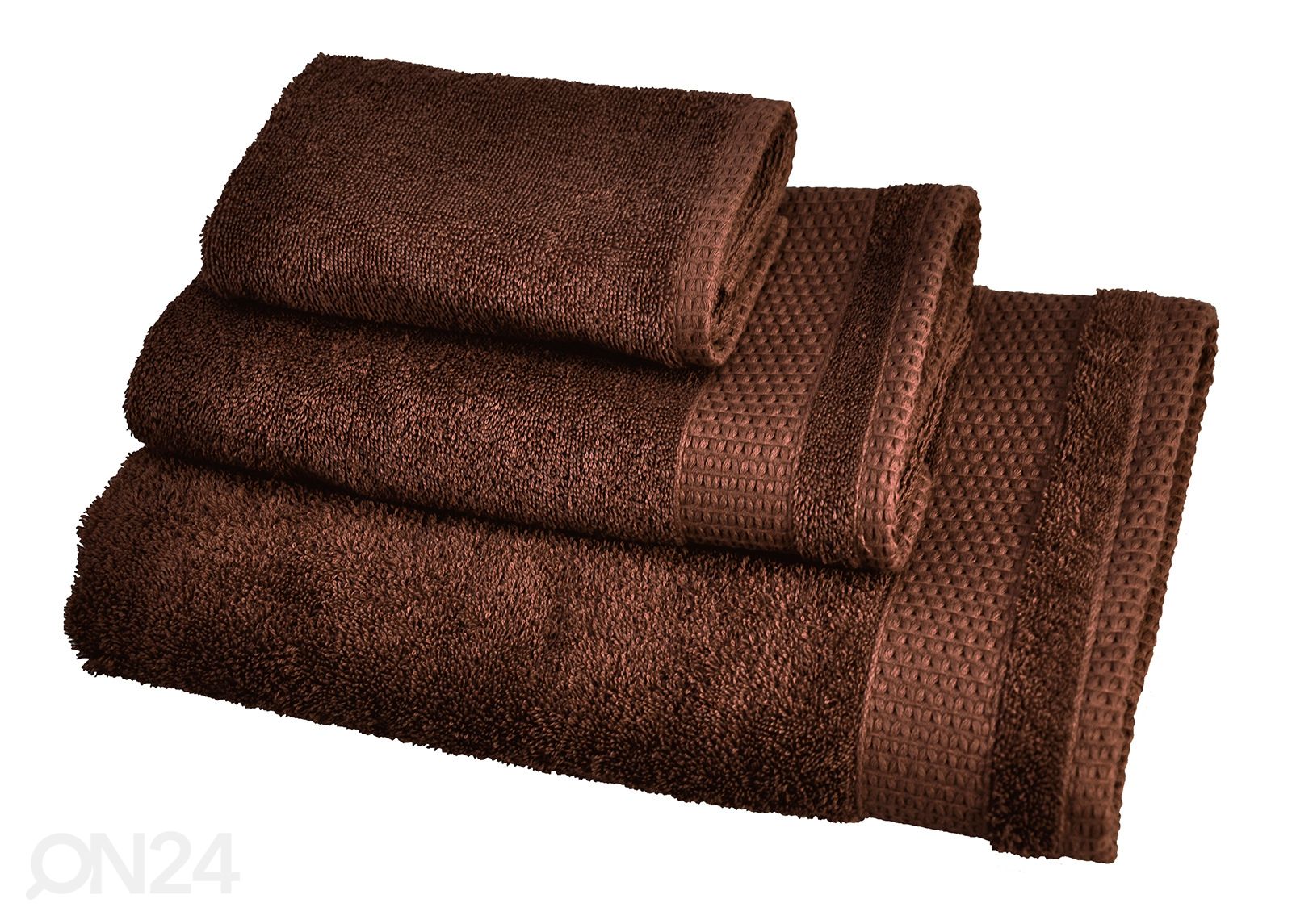 Комплект махровых полотенец Madison коричневый, 3 шт увеличить
