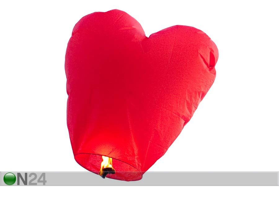 Комплект небесных фонарей Красное сердце 90х90 см 3 шт увеличить