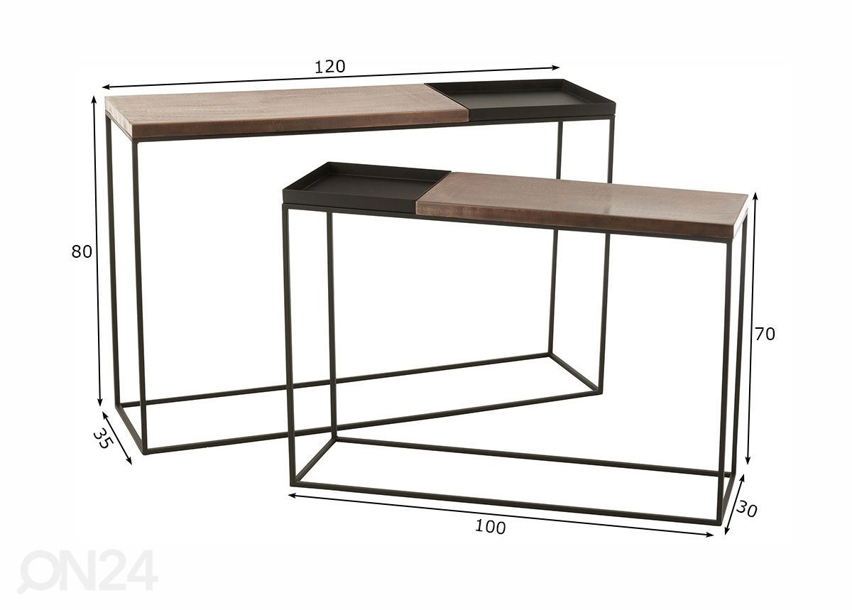 Консольные столы Bronze, 2 шт увеличить размеры