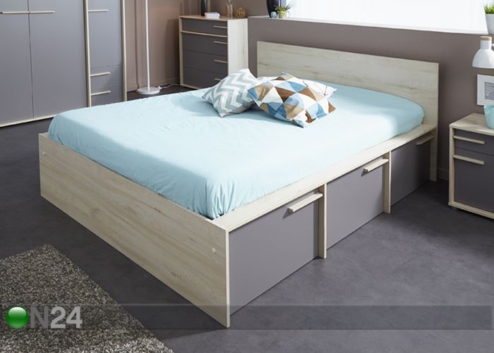 Кровать Connect 160x200 cm + 3 ящика увеличить