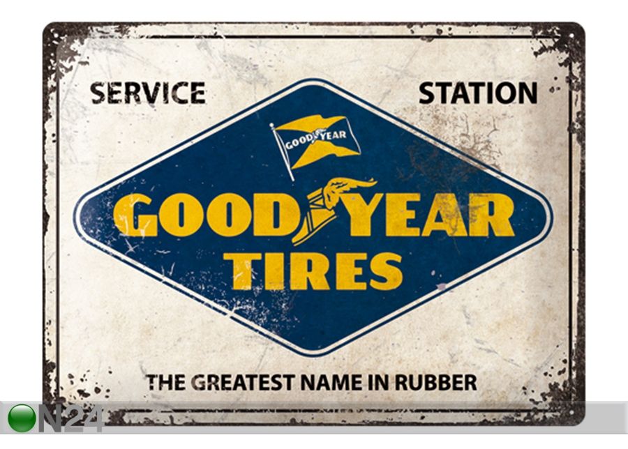 Металлический постер в ретро-стиле GoodYear Logo 30x40 cm увеличить