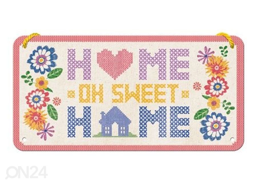 Металлический постер в ретро-стиле Home Sweet Home 10x20 cm увеличить