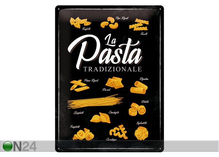 Металлический постер в ретро-стиле La Pasta Tradizionale 30x40 cm увеличить