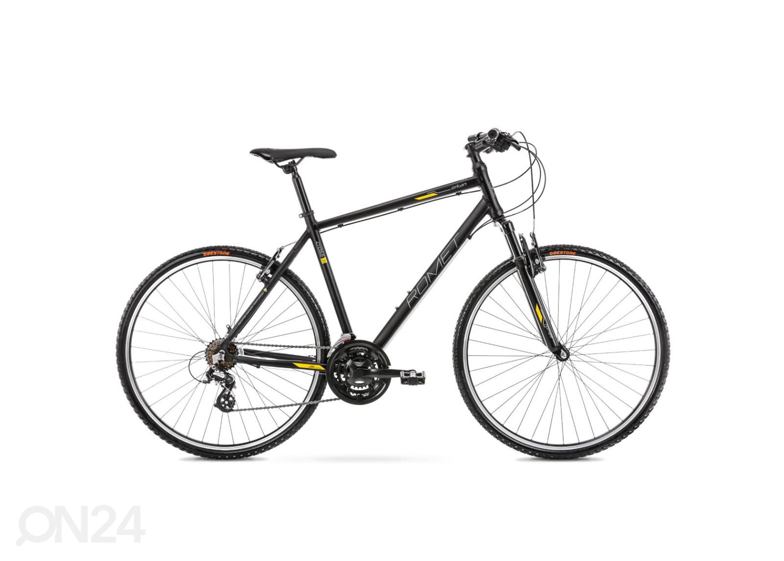 Мужской гибридный велосипед 28 дюймов Romet Orkan M черный - M увеличить