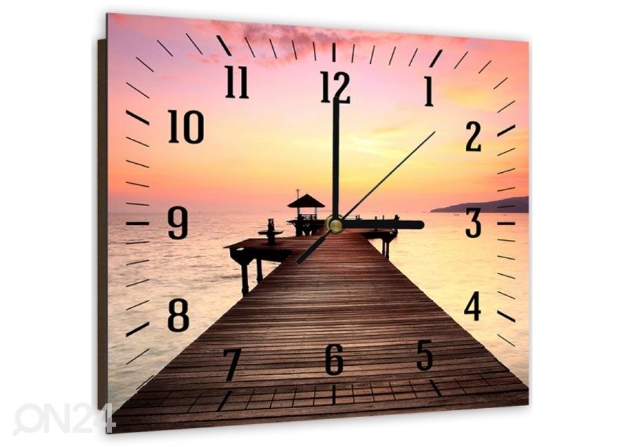 Настенные часы с картиной Bridge at sunset 2 увеличить