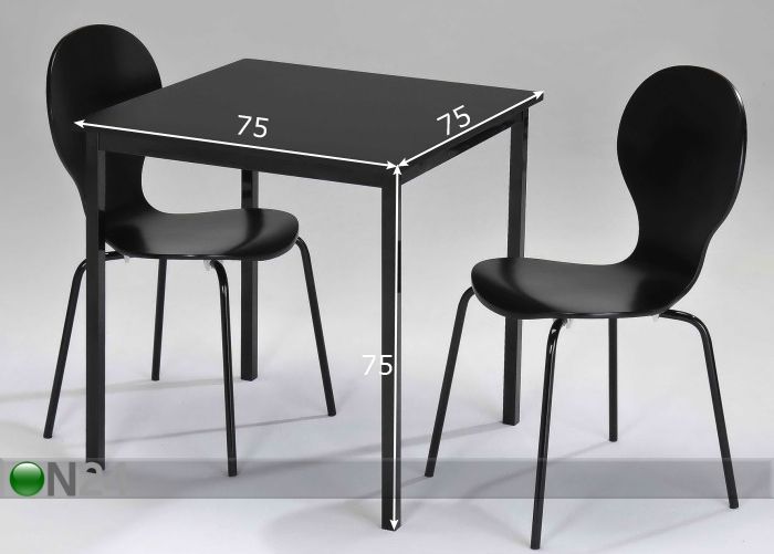 Обеденный стол Mark 75x75 cm увеличить размеры