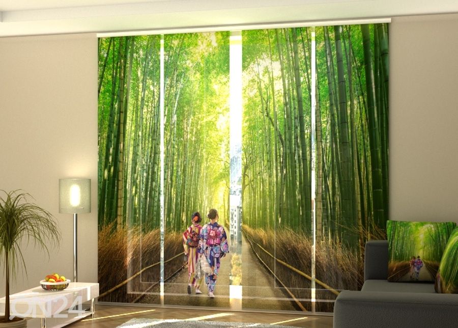 Полузатемняющая панельная штора Bamboo Forest of Arashiyama 240x240 см увеличить