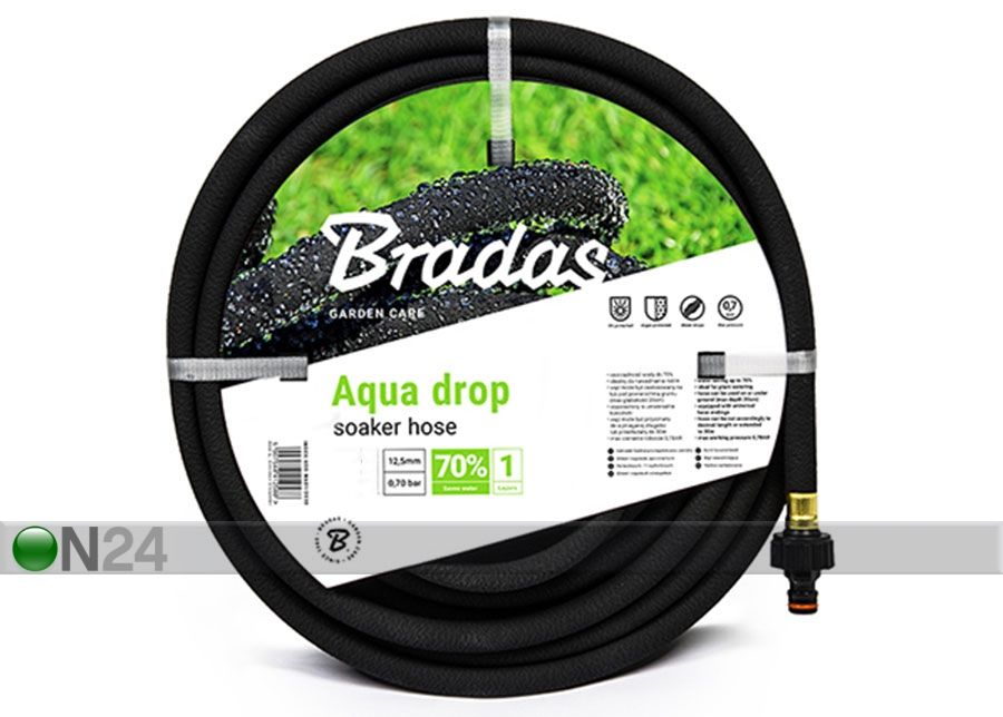 Порный шланг для полива Bradas Aqua-Drop 1/2" увеличить