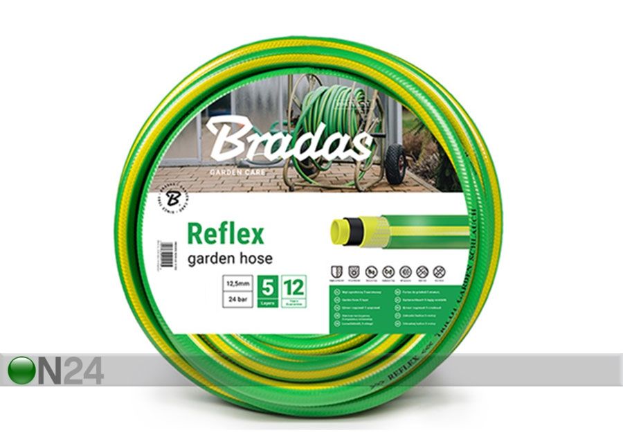 Порный шланг для полива Bradas Reflex 1/2" увеличить