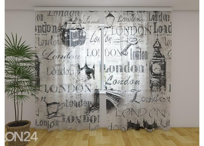 Просвечивающая фотоштора Collage Old London 240x220 см увеличить