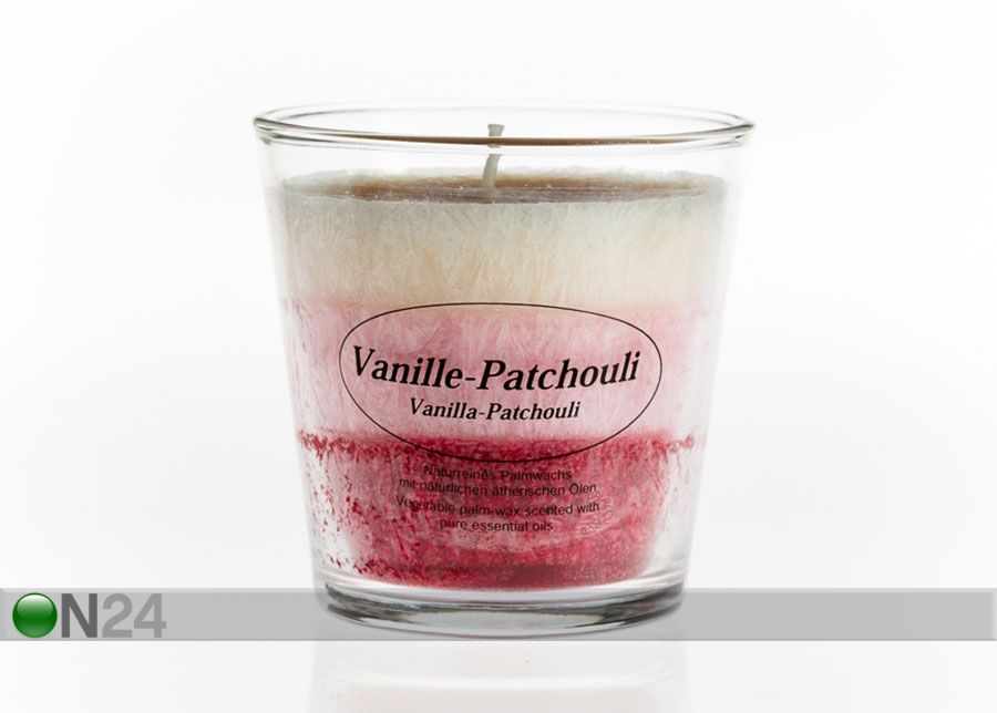 Свеча из пальмового воска в стакане Vanill-Patšuli увеличить
