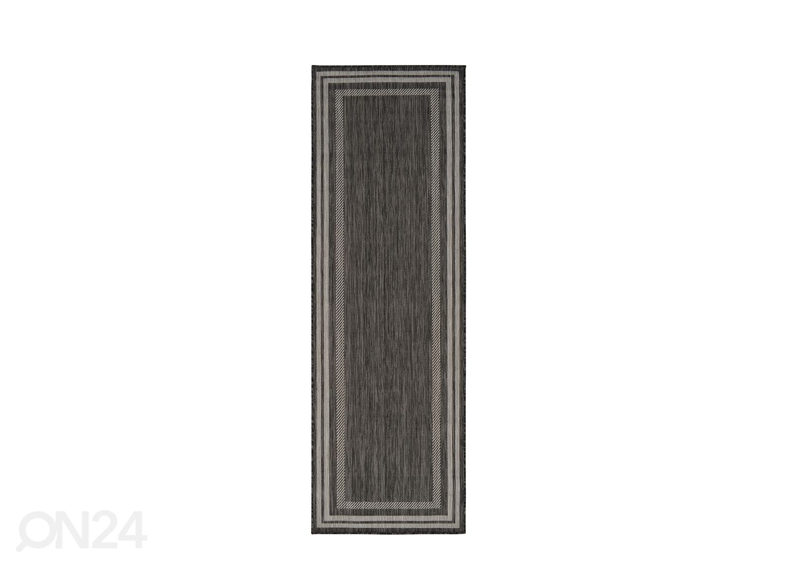 Террасный ковер Balcone 80x250 cm, серебристый/чёрный увеличить