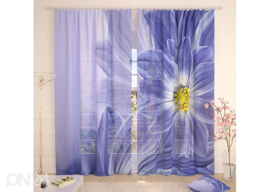 Тюлевые занавески Blue Flowers 400x260 cm увеличить