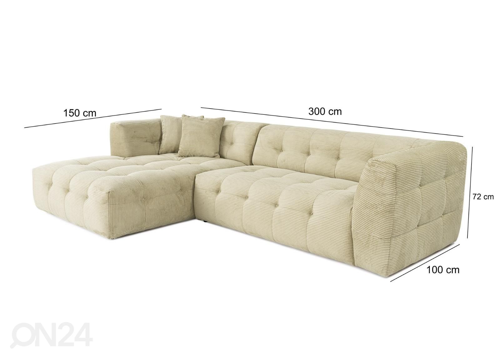 Угловой диван Laura увеличить размеры