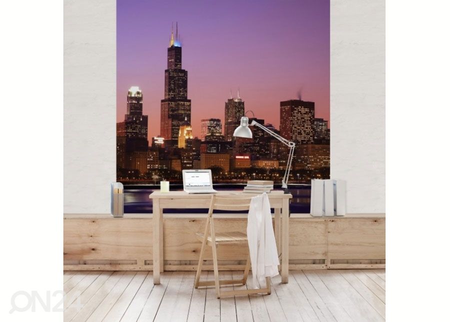 Флизелиновые фотообои Chicago Skyline увеличить