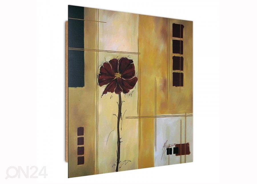 3D настенная картина Burgundy flower 1 30x30 см увеличить