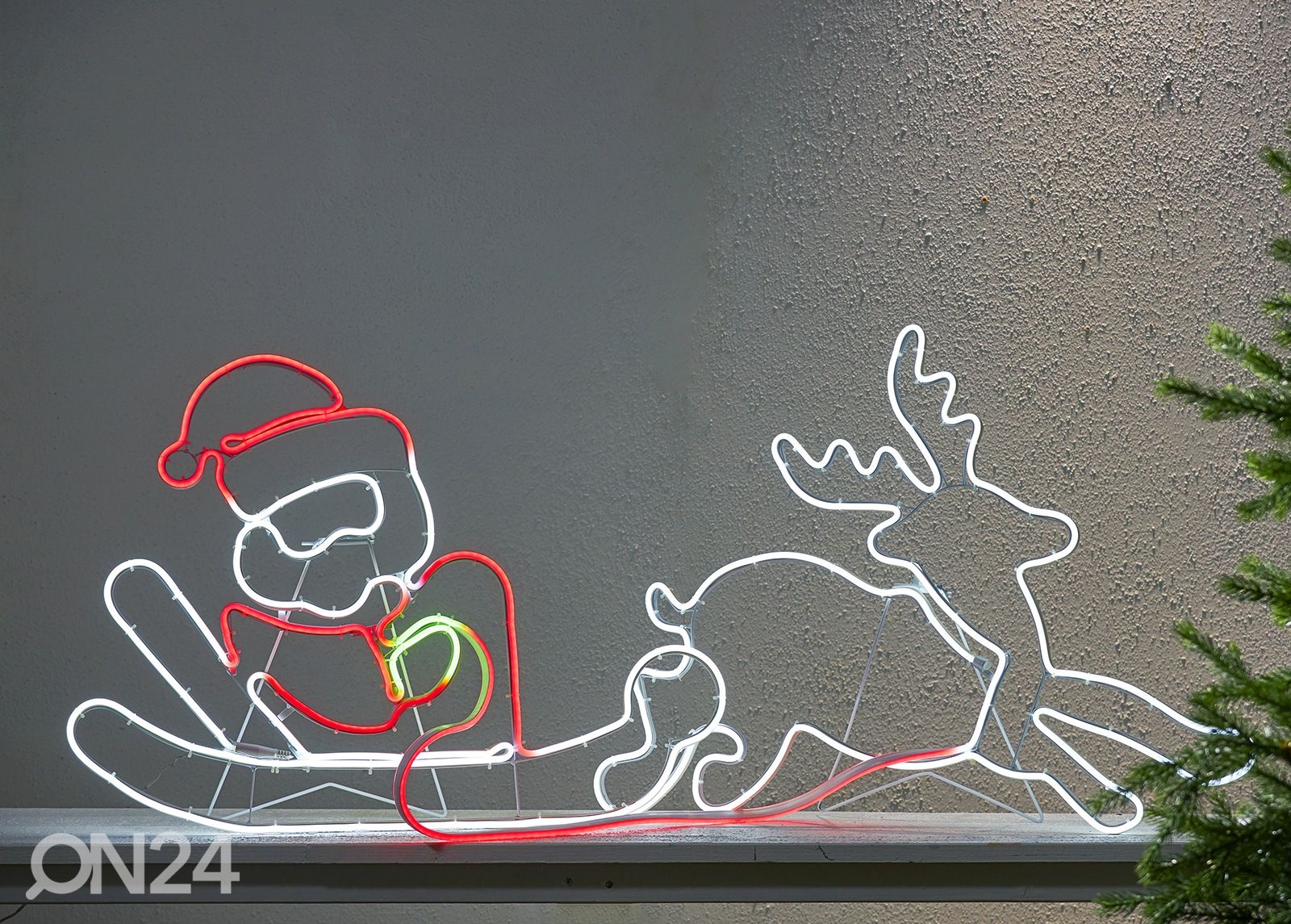 LED декорация Дед Мороз в санях Neoled увеличить
