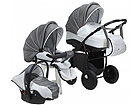 Кожаная универсальная коляска Tutis Zippy Silver Plus UP-35042