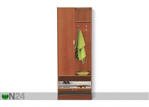 Шкаф в прихожую Coda AQ-35965. Шкаф в прихожую изготовлен из мебельной пластины с меламиновым покрытием в