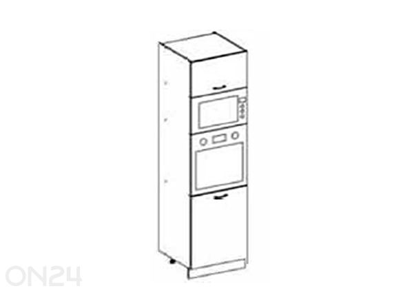 Высокий кухонный шкаф для встраиваемой духовки 60x235,7 см
