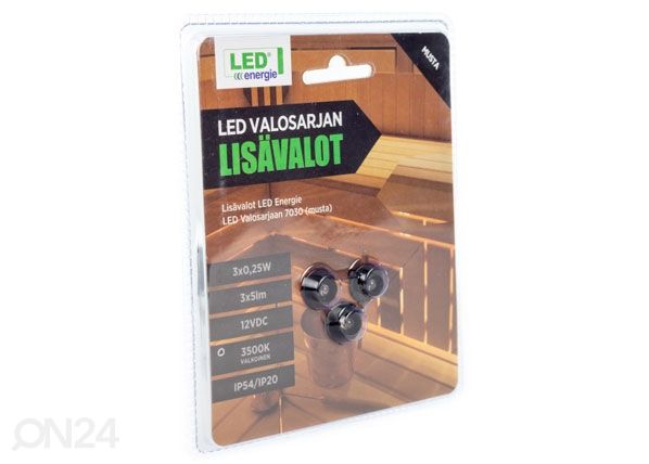 Дополнительные LED лампочки 3 шт. для освещения сауны