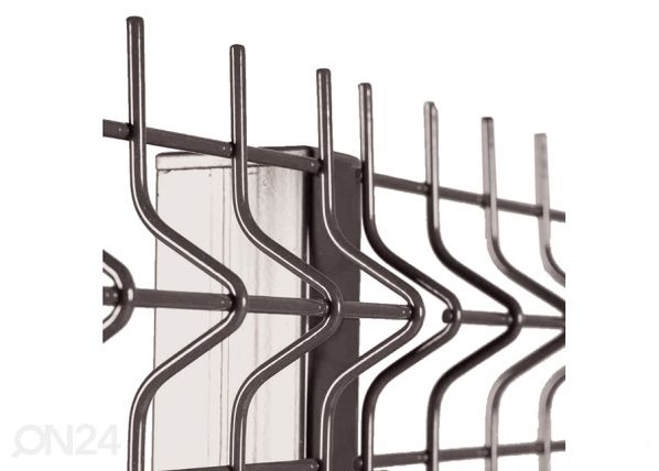 Заборная панель 3D RAL8017, 4 mm 153x250 cm