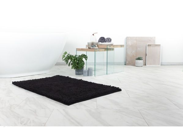 Коврик для ванной комнаты Fluffy Black 67x110 cm