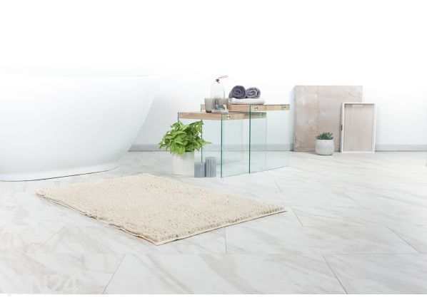Коврик для ванной комнаты Fluffy Ivory 50x90 cm