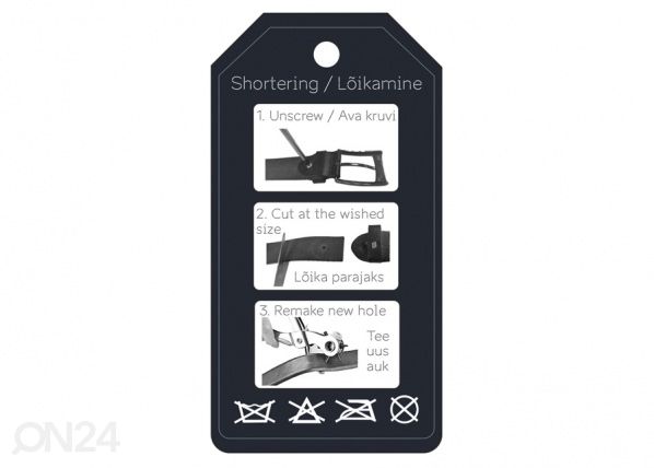 Кожаный ремень для брюк Etno Vöökiri 3,5 x 130 см