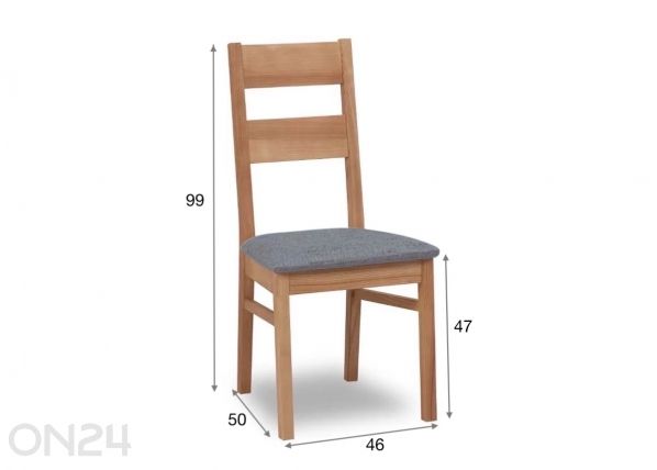 Обеденный комплект из дуба Merbi 12