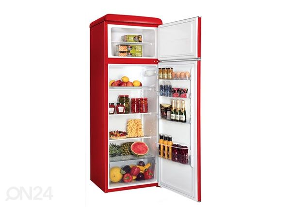 Ретро-холодильник Snaige FR26SM-PRR50E, красный