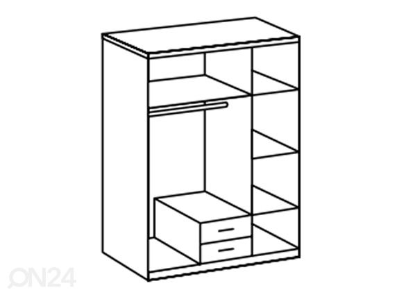 Шкаф платяной Duo2 135 cm