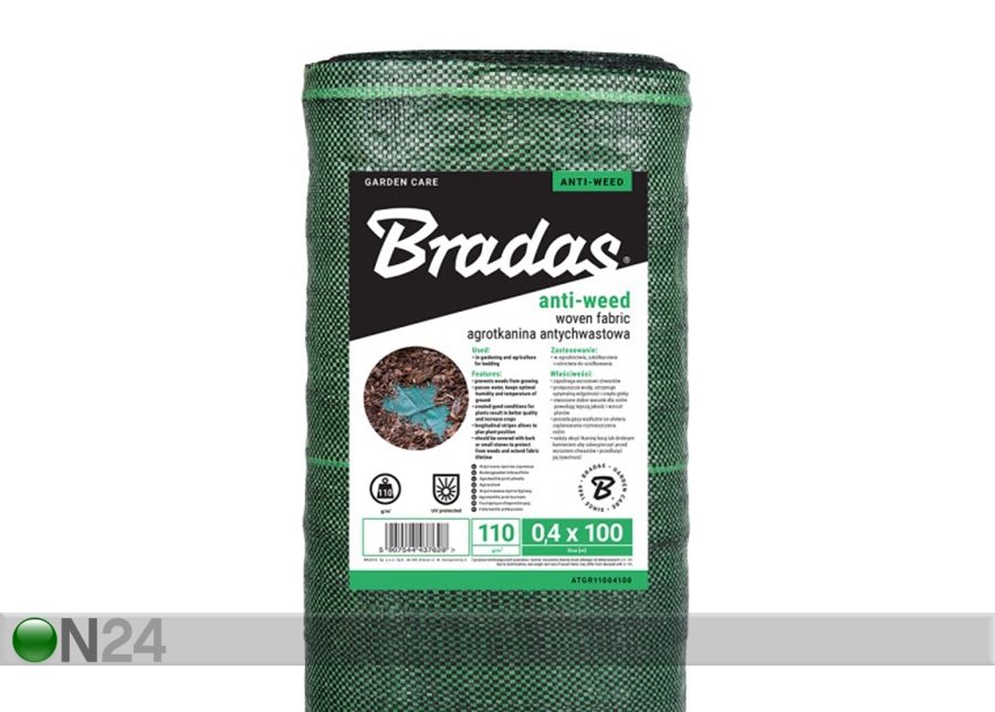 Агроволокно Bradas 110 г / м² / 0,8х100 м увеличить
