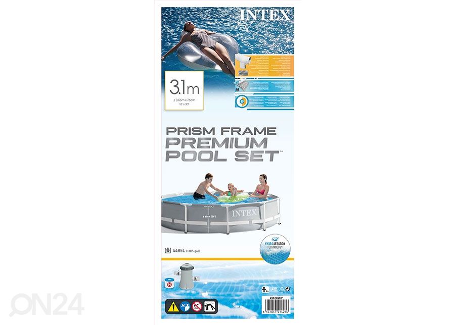 Бассейн с фильтрующим насосом Intex Prism Frame™, 305x76 см увеличить