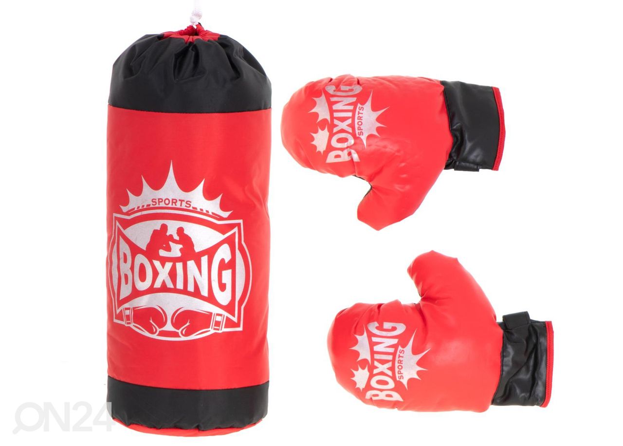 Боксерский мешок и боксерские перчатки увеличить