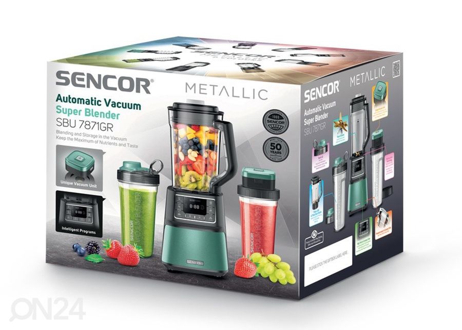 Вакуумный блендер Sencor Metallic SBU7871GR увеличить