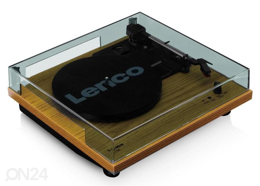 Виниловый проигрыватель с 2 динамиками Lenco LS10WD, дерево увеличить