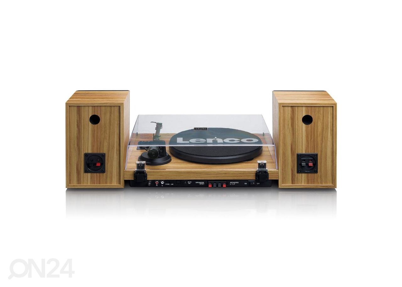 Виниловый проигрыватель Hi-Fi с внешними динамиками Lenco LS500OK, дерево увеличить