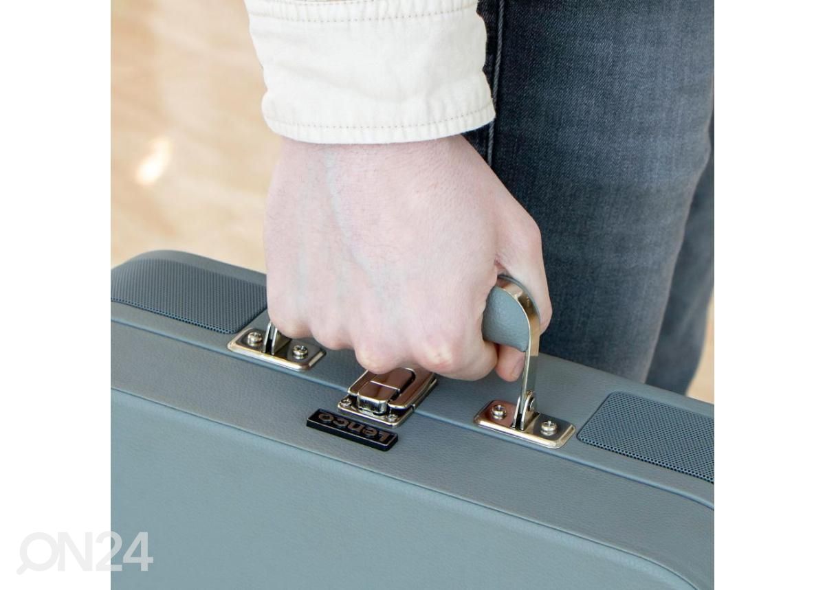 Виниловый проигрыватель Lenco TT116GY в футляре, серый увеличить