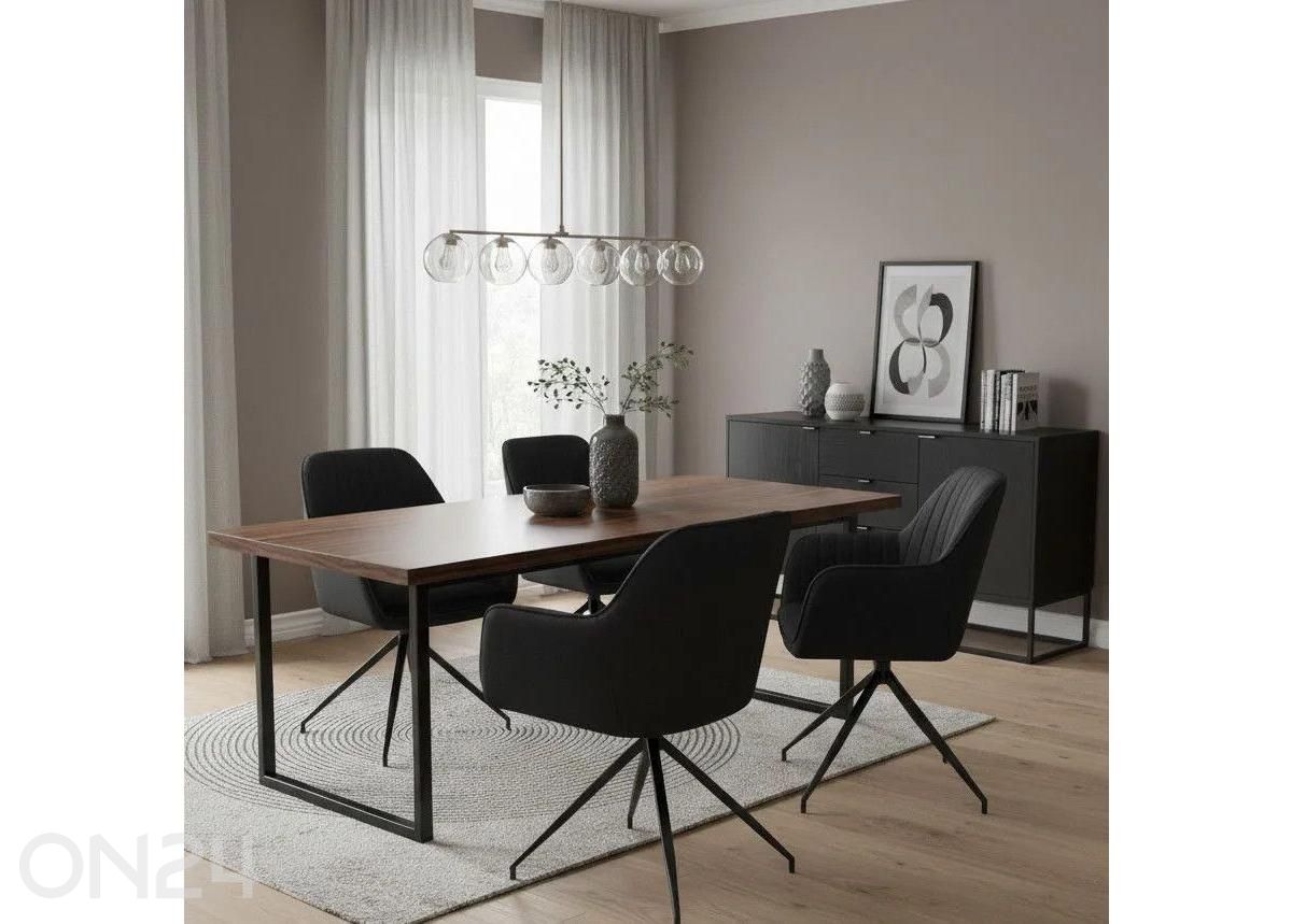 Вращающийся стул Daley темно-серый увеличить