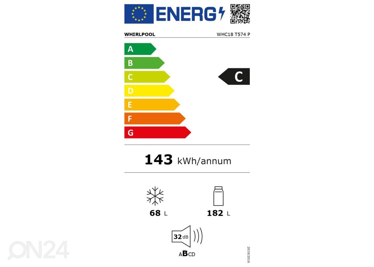 Встраиваемый холодильник Whirlpool WHC18T574P увеличить