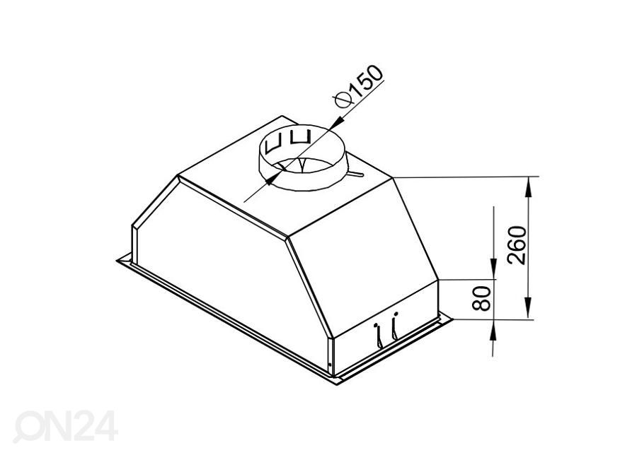 Вытяжка Brandt BHG2552B увеличить