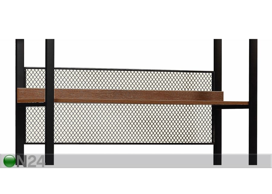Гардеробная система (5 полок + 2 штанги) 120x200 cm увеличить