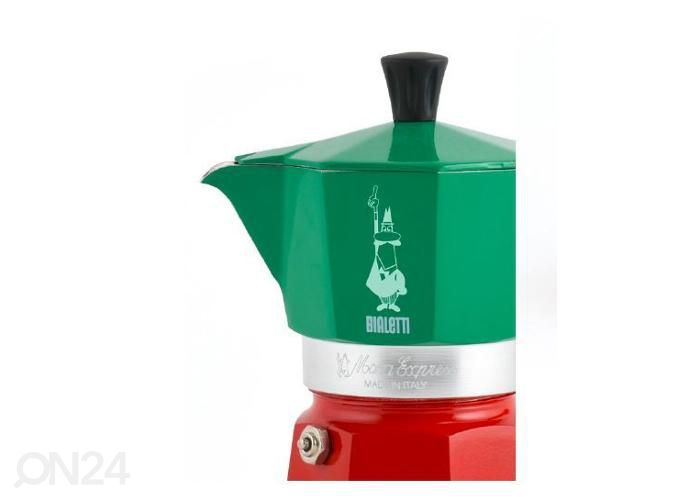 Гейзерная кофеварка Bialetti Moka Express Italia на 6 чашек увеличить