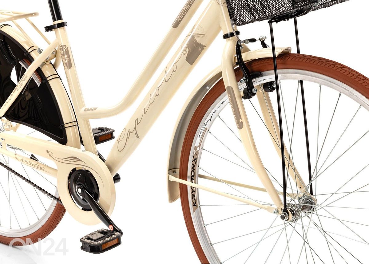 Городской велосипед CITY AMSTERDAM LADY, кремовый увеличить