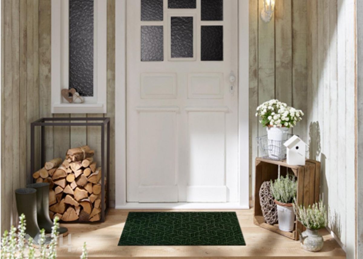 Дверной коврик Dune Leaves midnight green 60x90 см увеличить