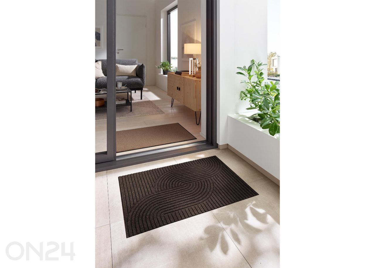Дверной коврик Dune Loop dark brown 60x90 см увеличить